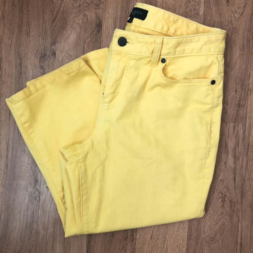 Talbots Yellow Capri Pants